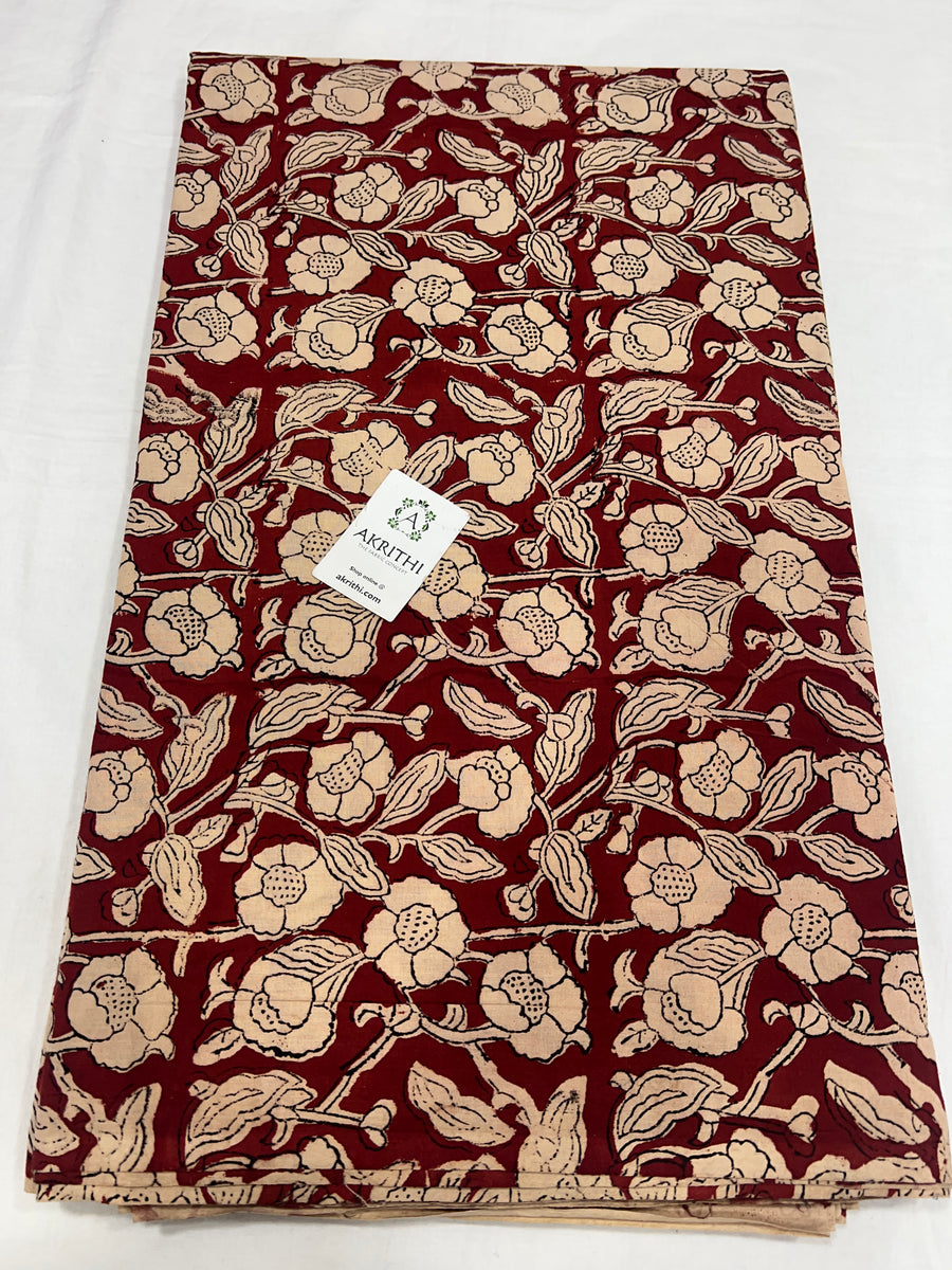 Hand block Printed pure cotton fabric