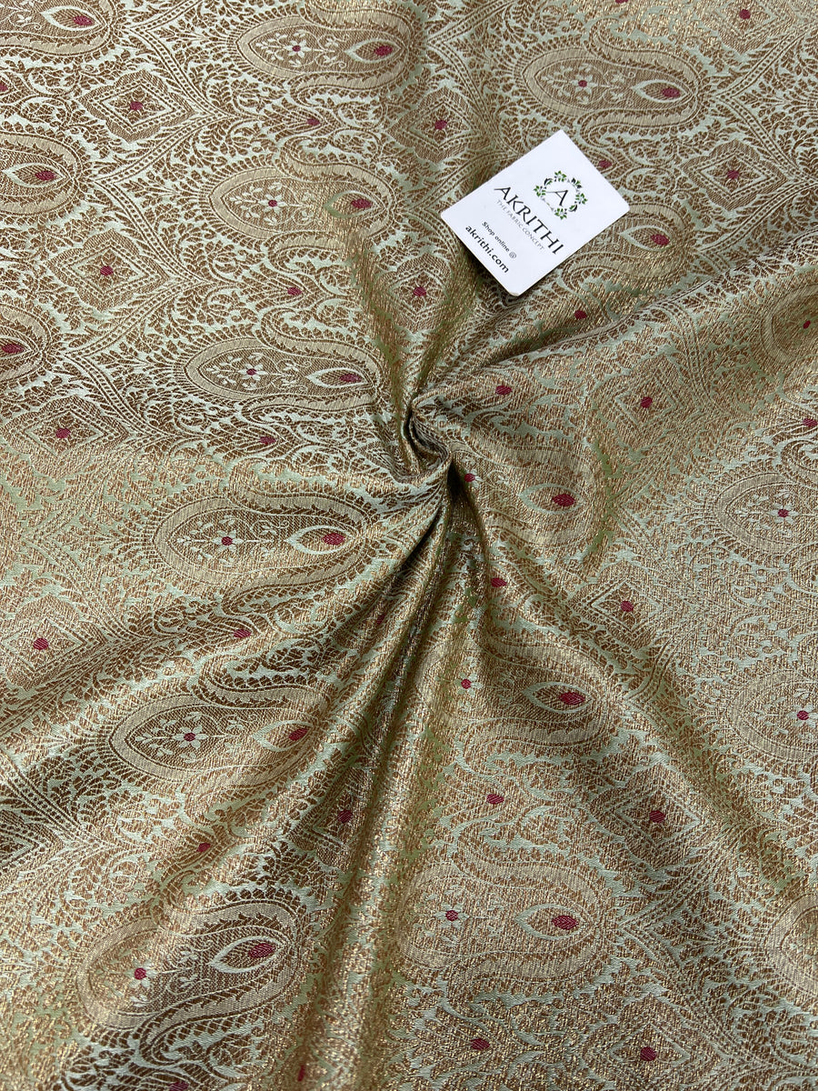 Banarasi brocade fabric antique zari