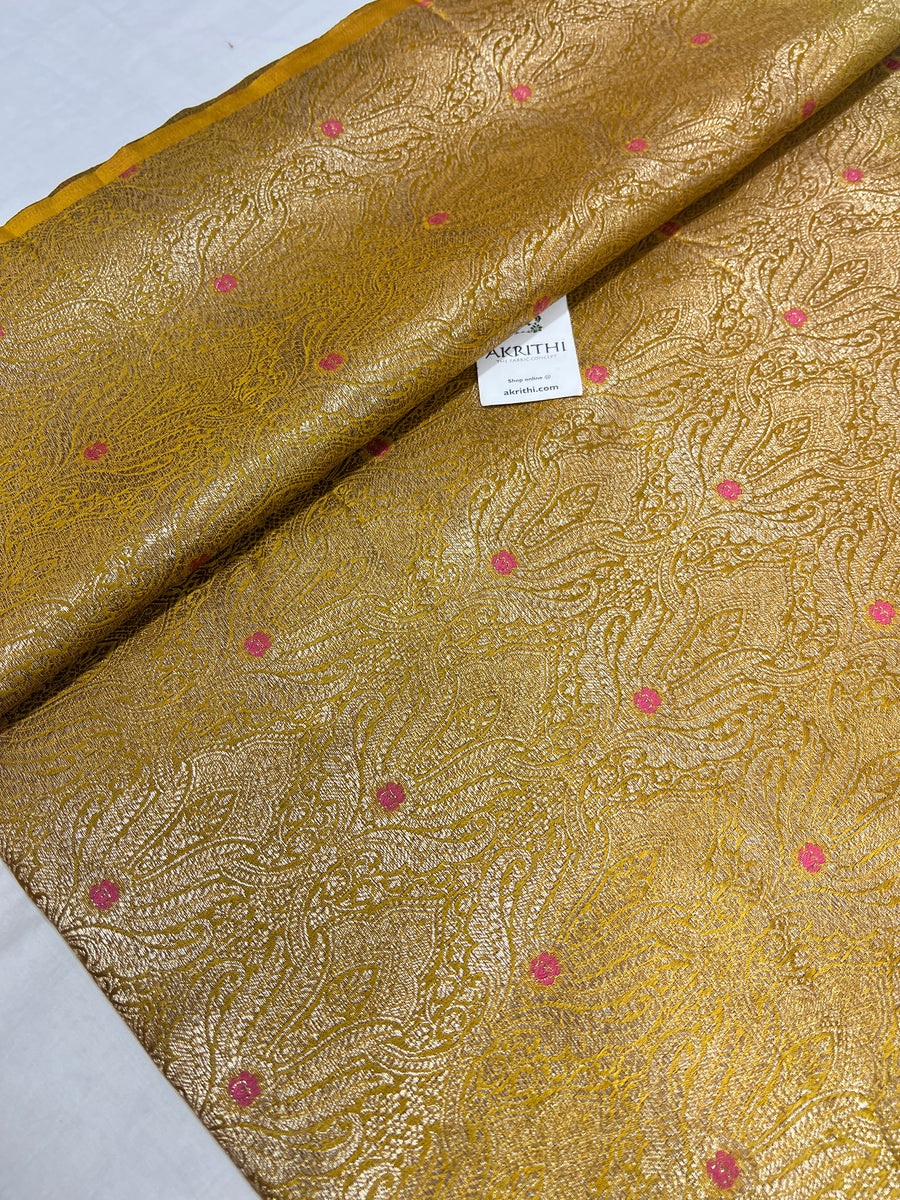 Pure Banarasi brocade fabric