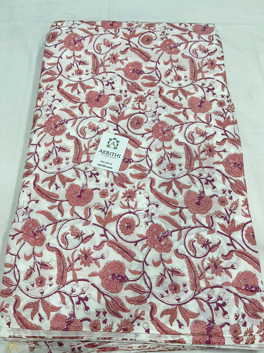 Printed pure cotton fabric