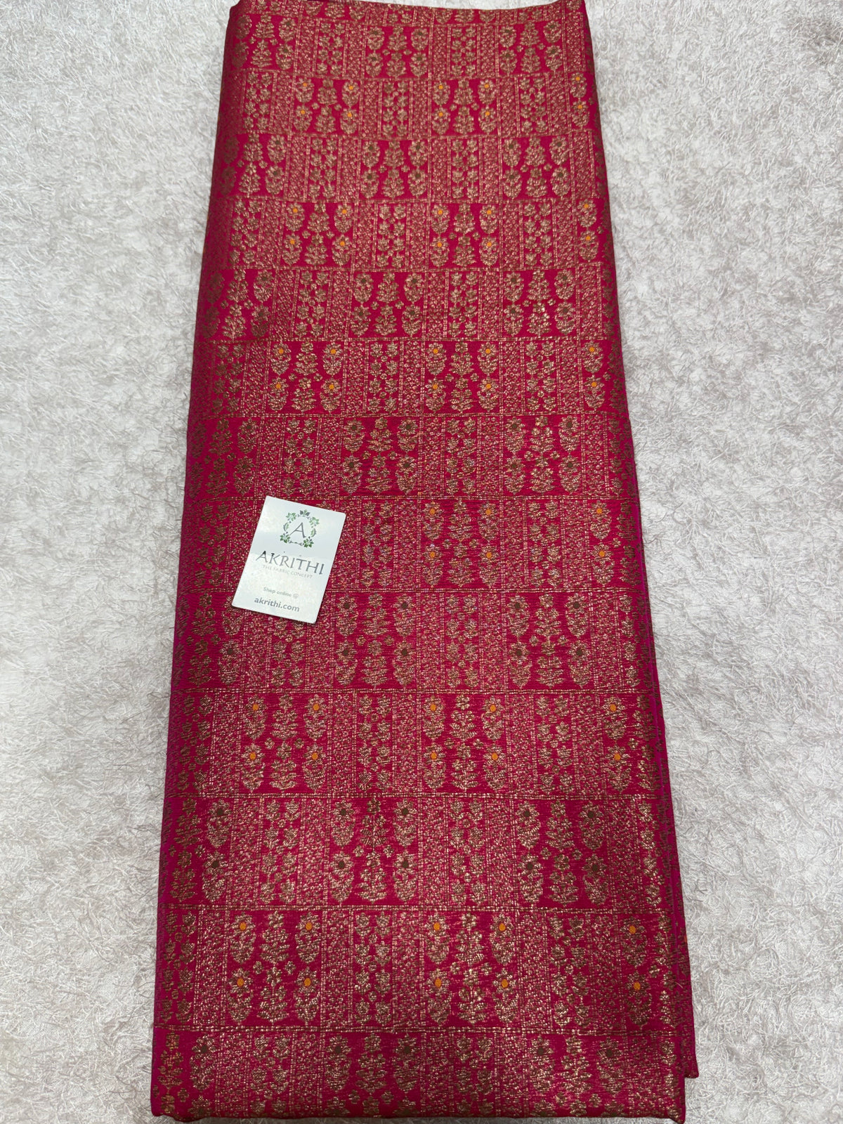 Pure Banarasi brocade antique zari fabric