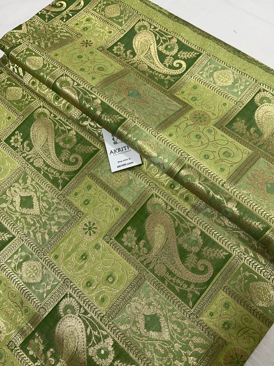 Pure Banarasi brocade fabric