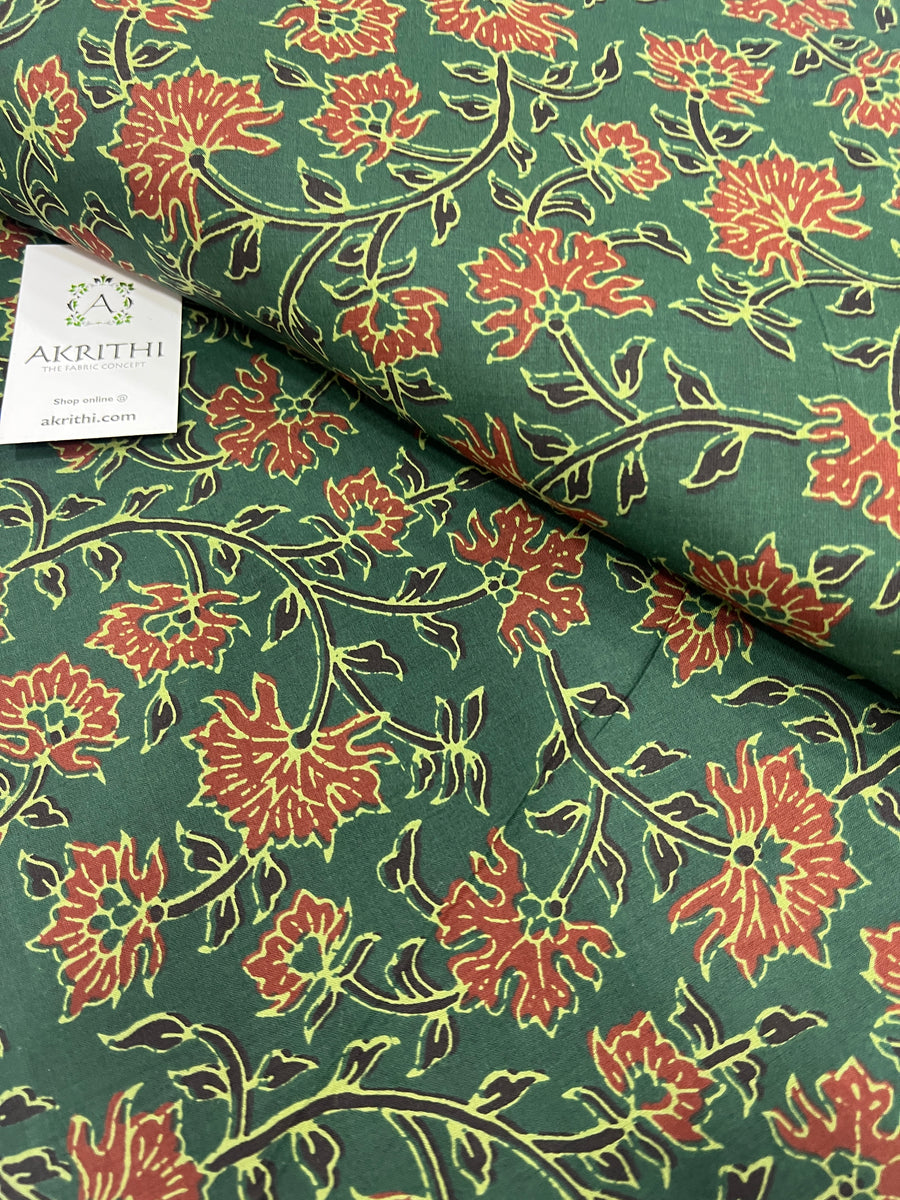 Printed pure cotton fabric