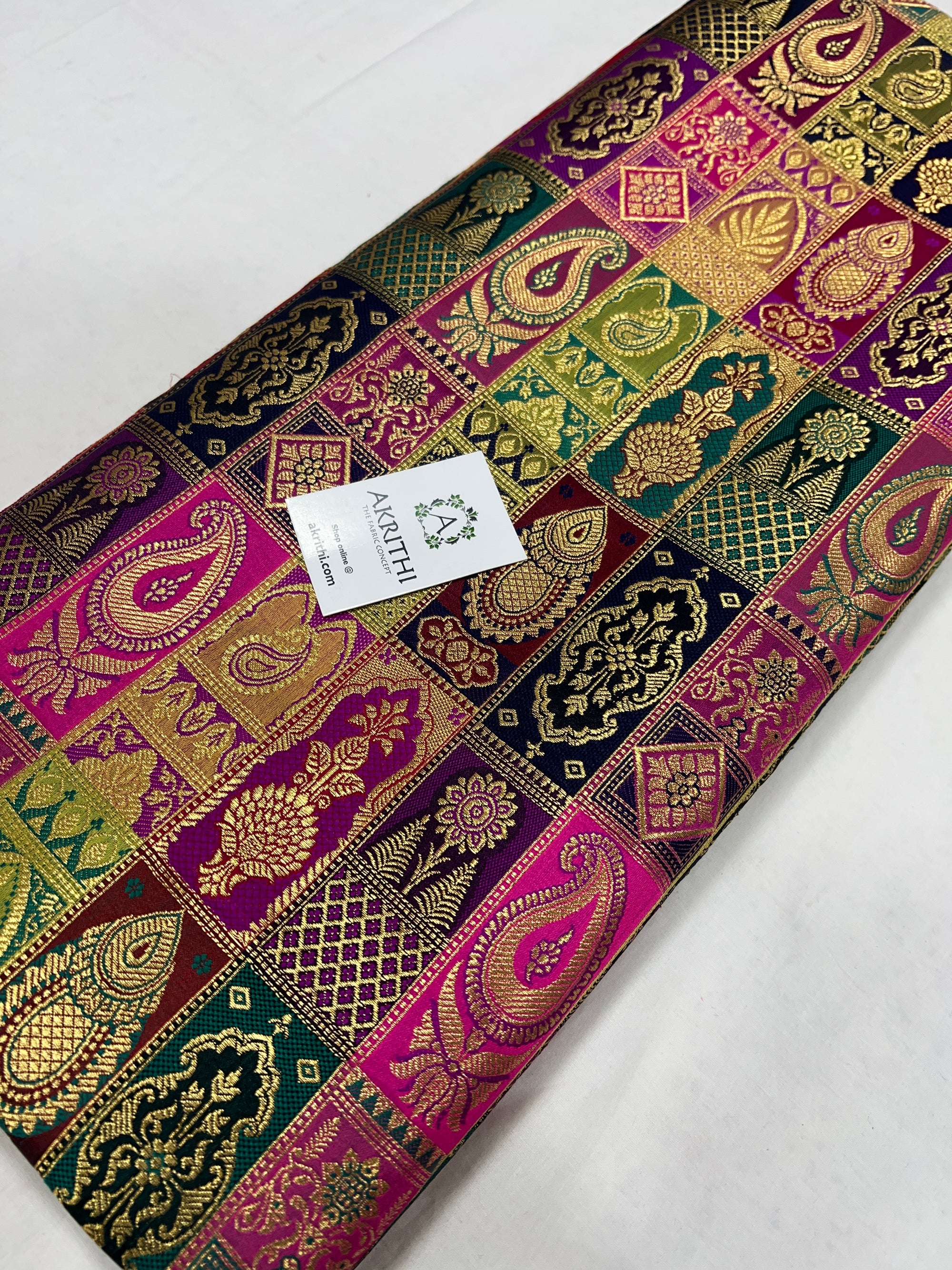 Pure Banarasi brocade fabric