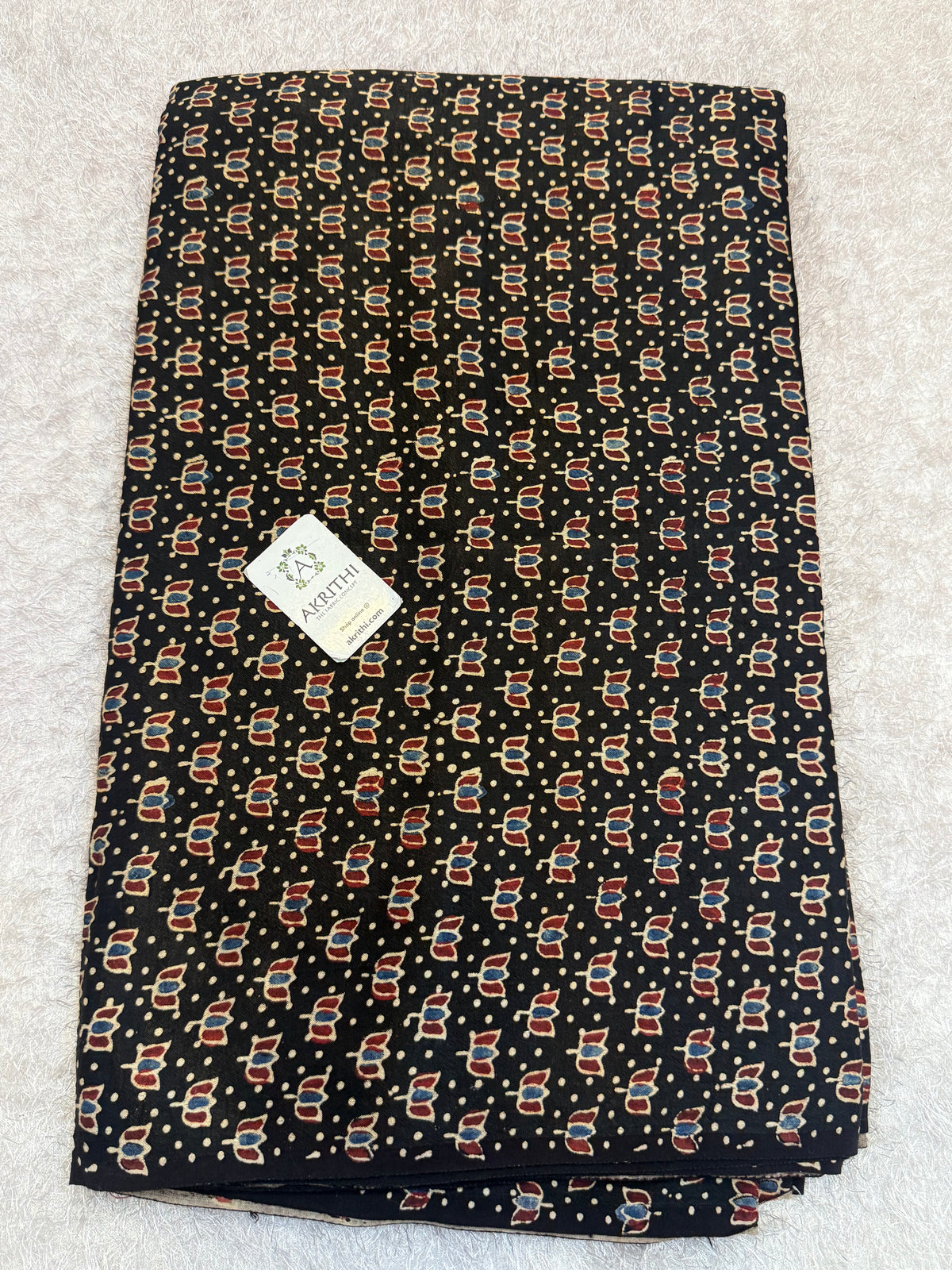 Ajrakh pure mashru silk fabric