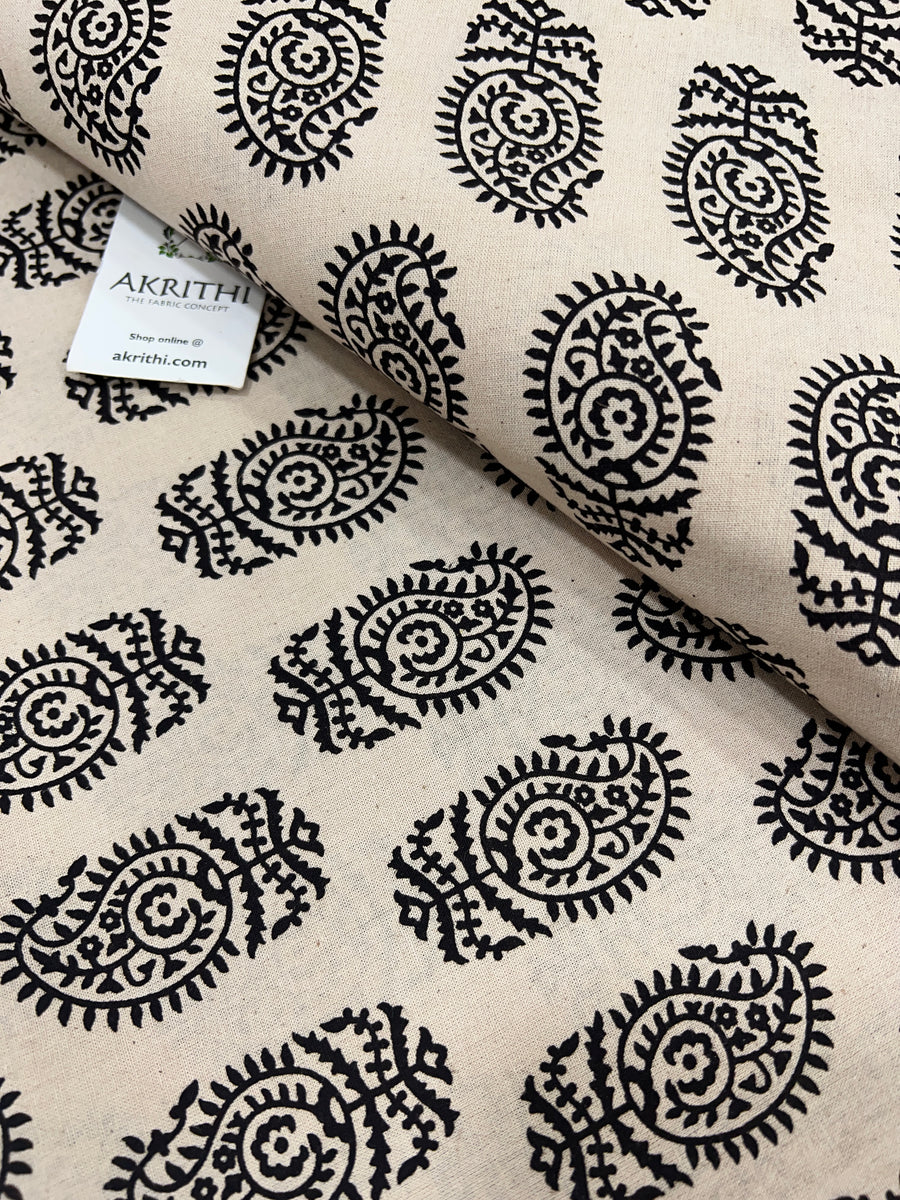 Printed pure cotton fabric