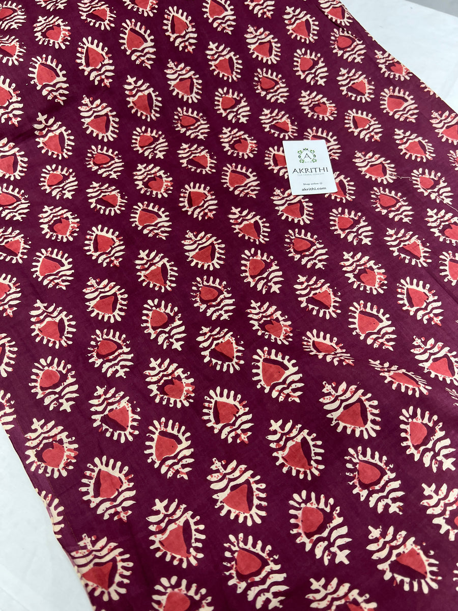 Printed pure cotton fabric