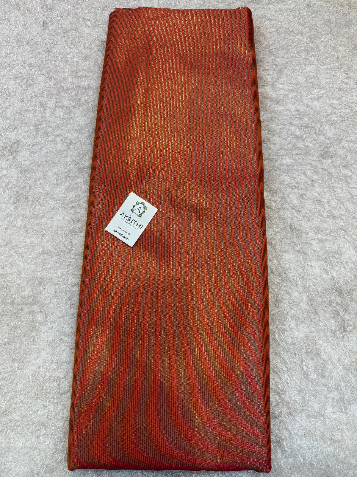 Pure Banarasi brocade striped antique zari fabric