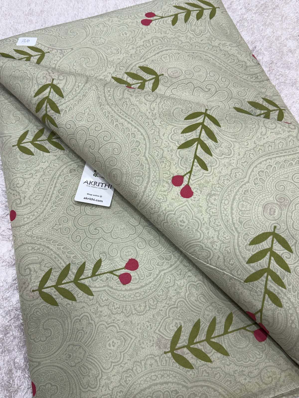 Printed pure cotton fabric