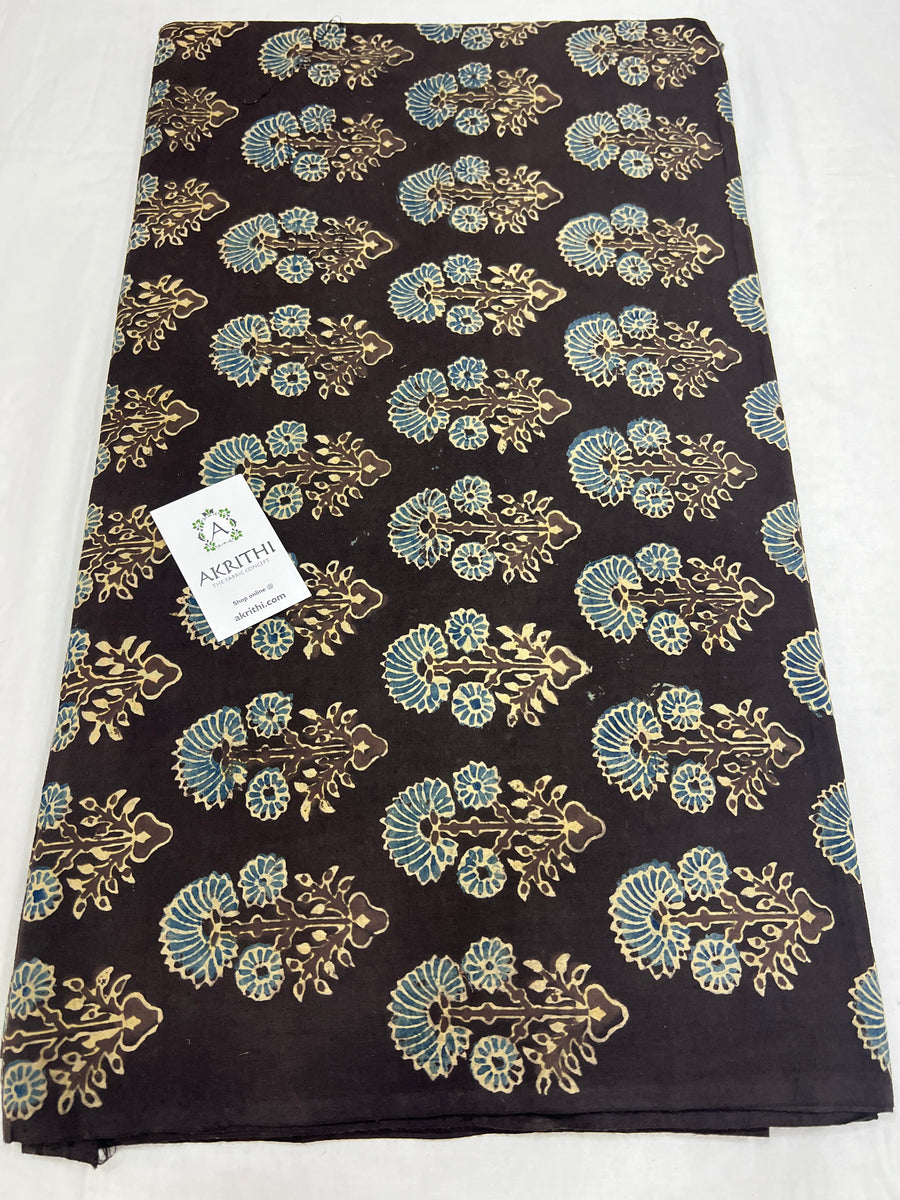 Ajrakh pure cotton fabric