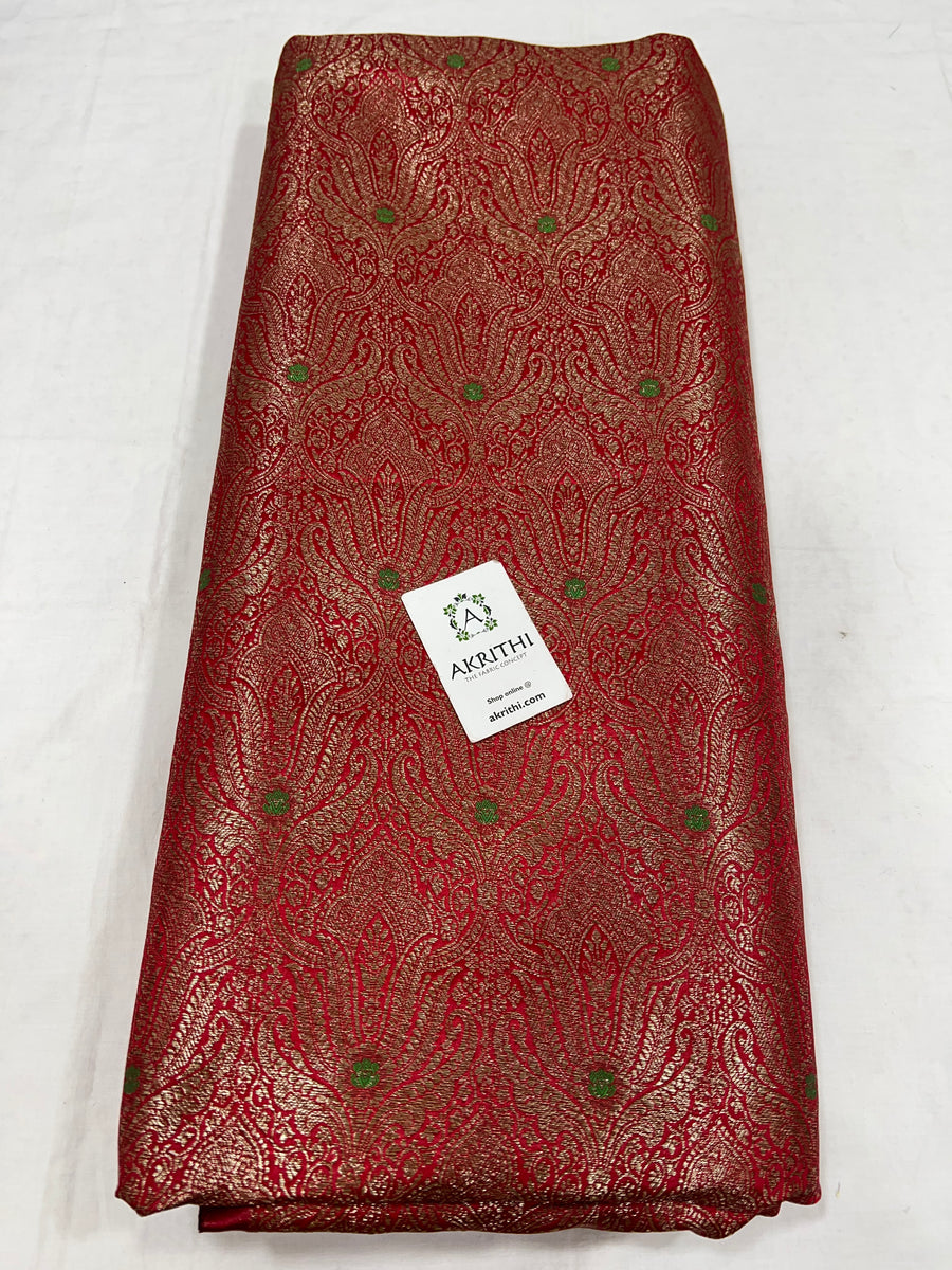 Pure Banarasi brocade fabric