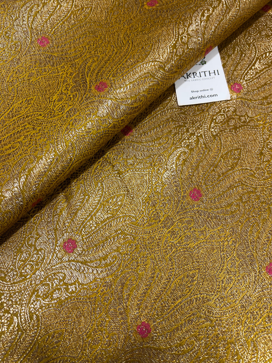 Pure Banarasi brocade fabric