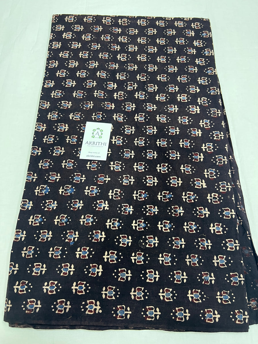 Ajrakh pure cotton fabric