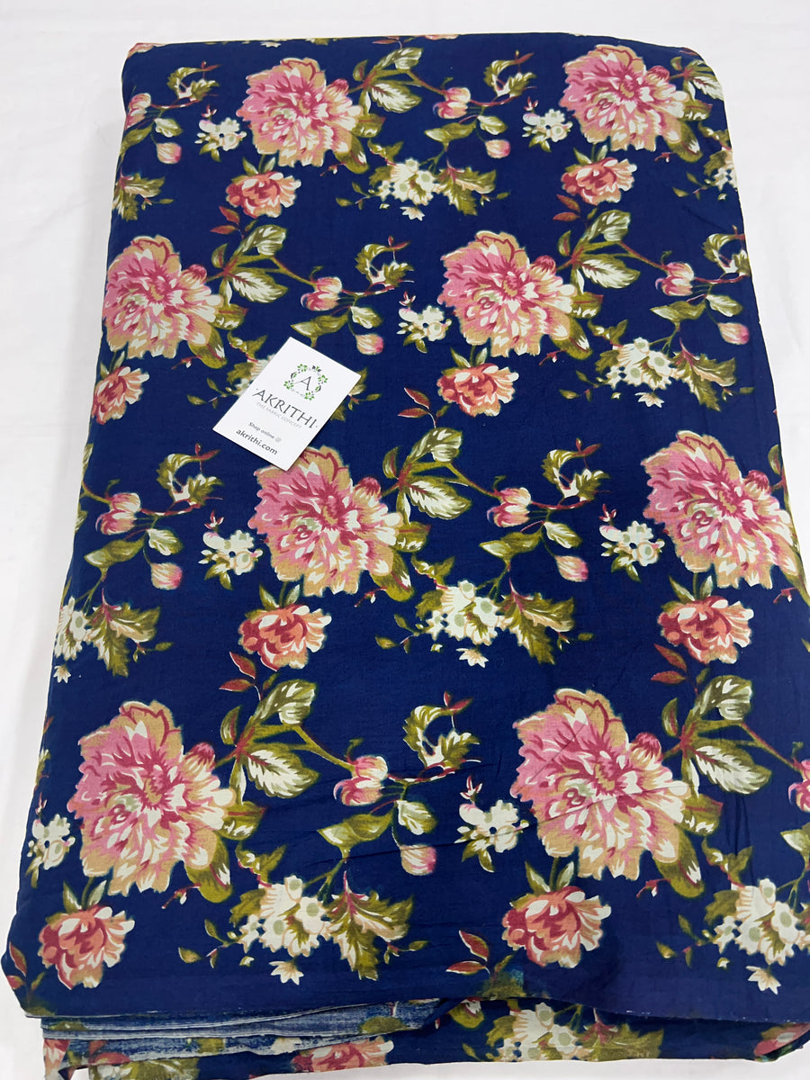 Printed pure cotton fabric