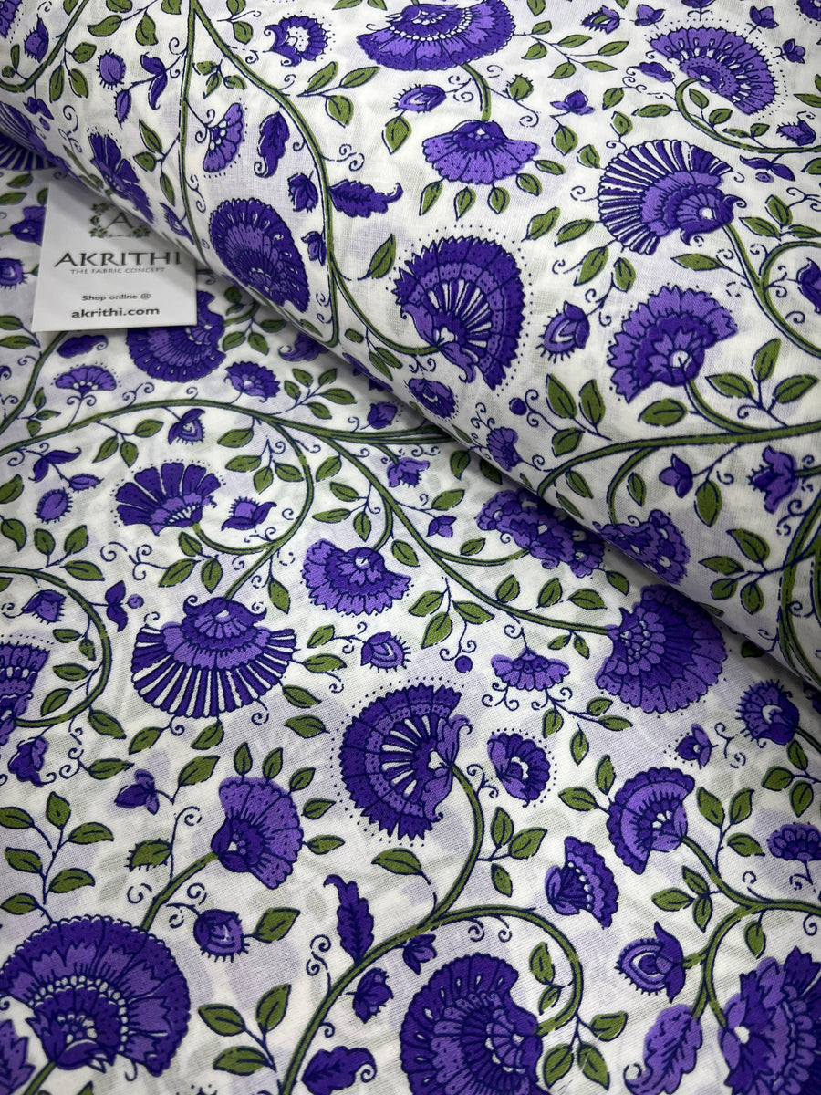 Printed pure cotton fabric