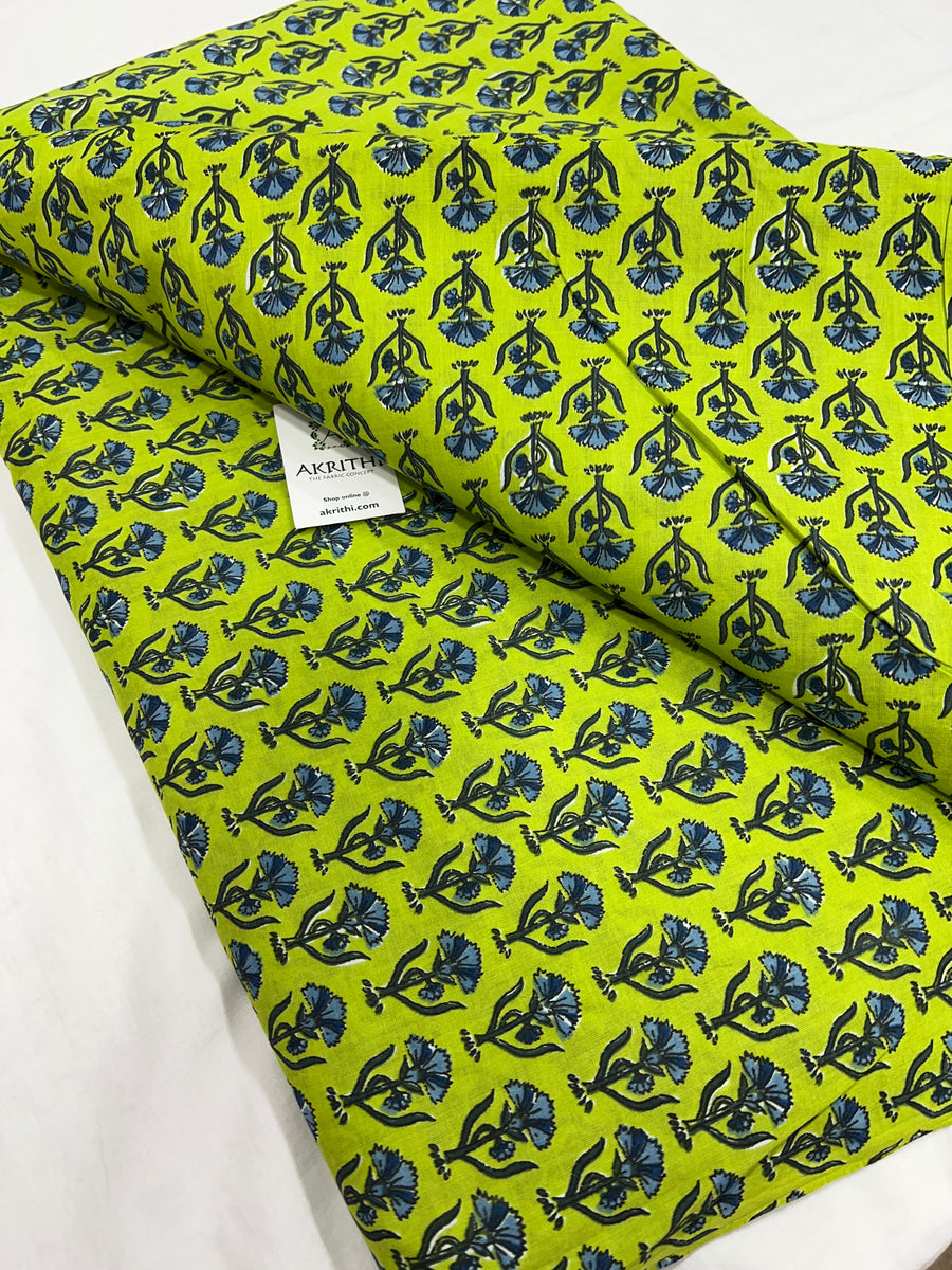 Printed pure cotton fabric