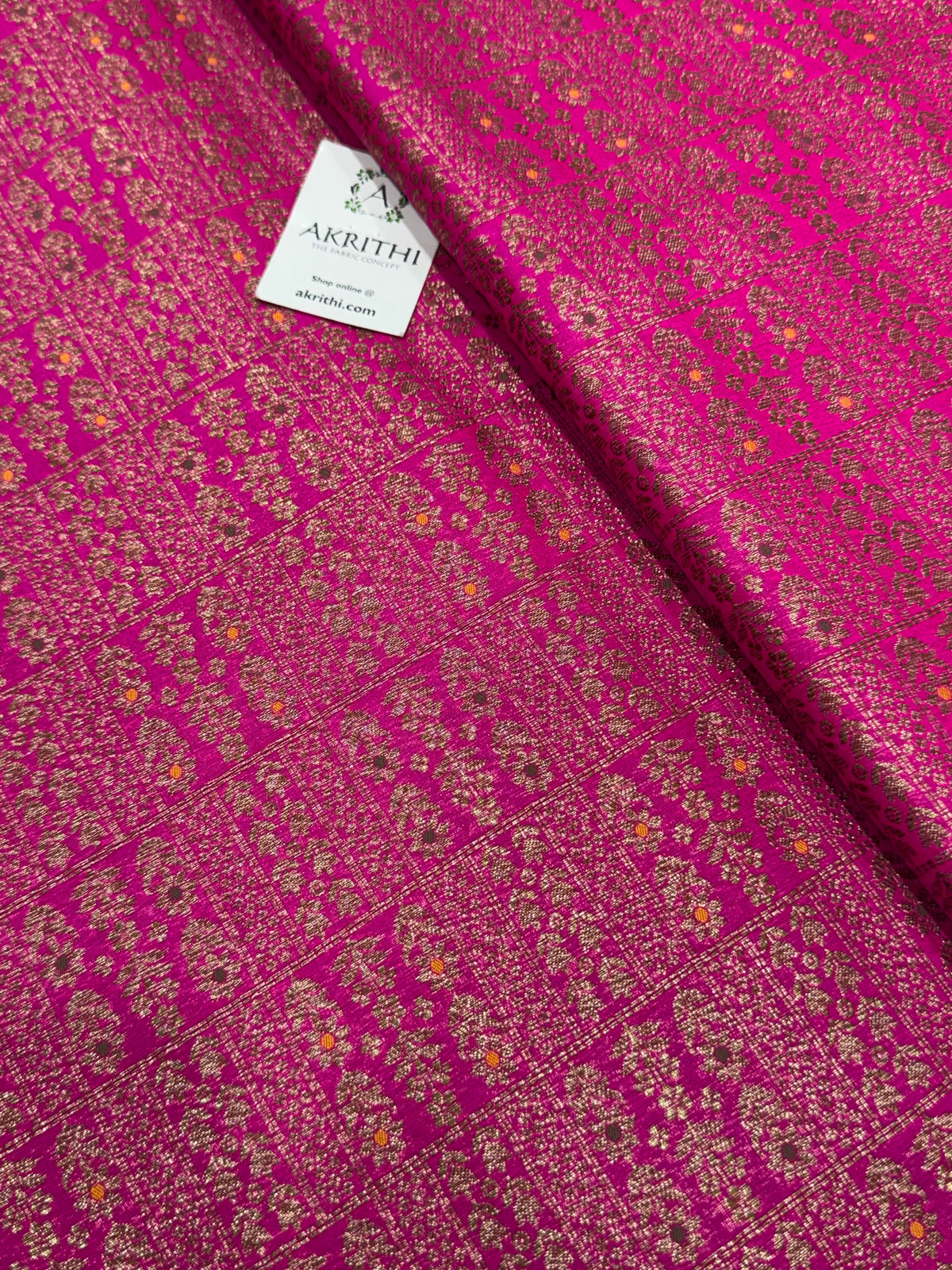 Pure Banarasi brocade antique zari fabric