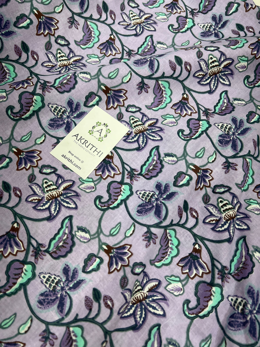 Printed pure cotton fabric