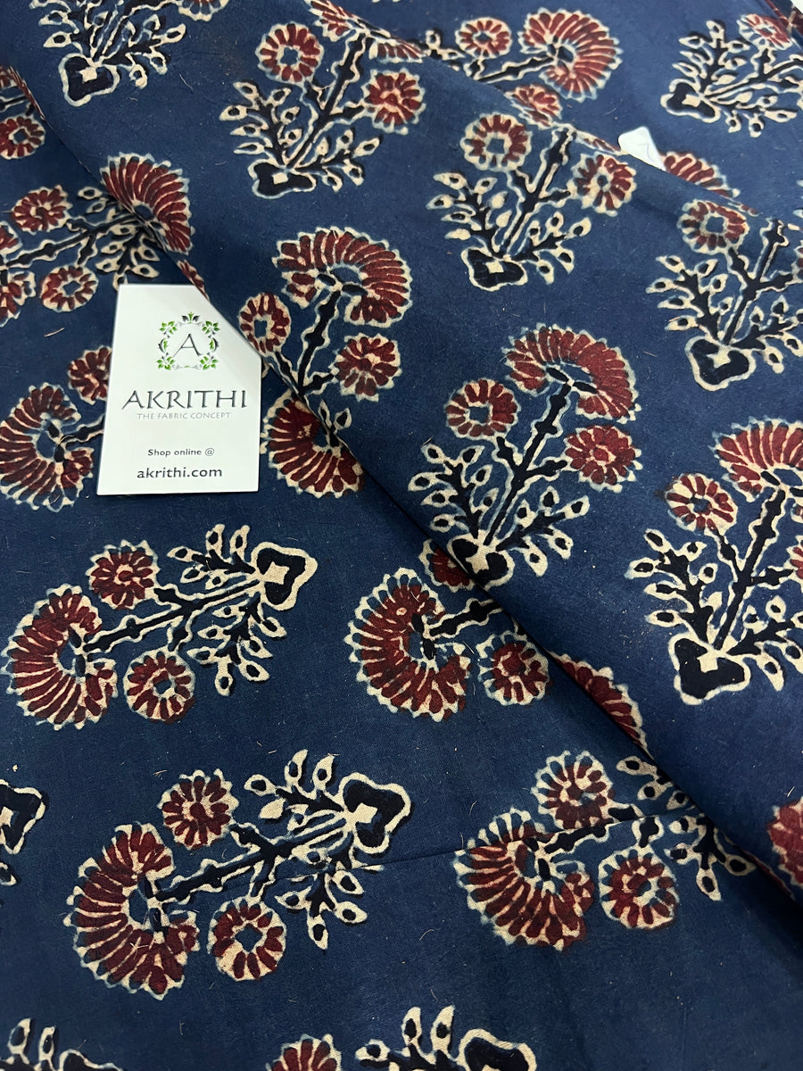 Ajrakh pure cotton fabric