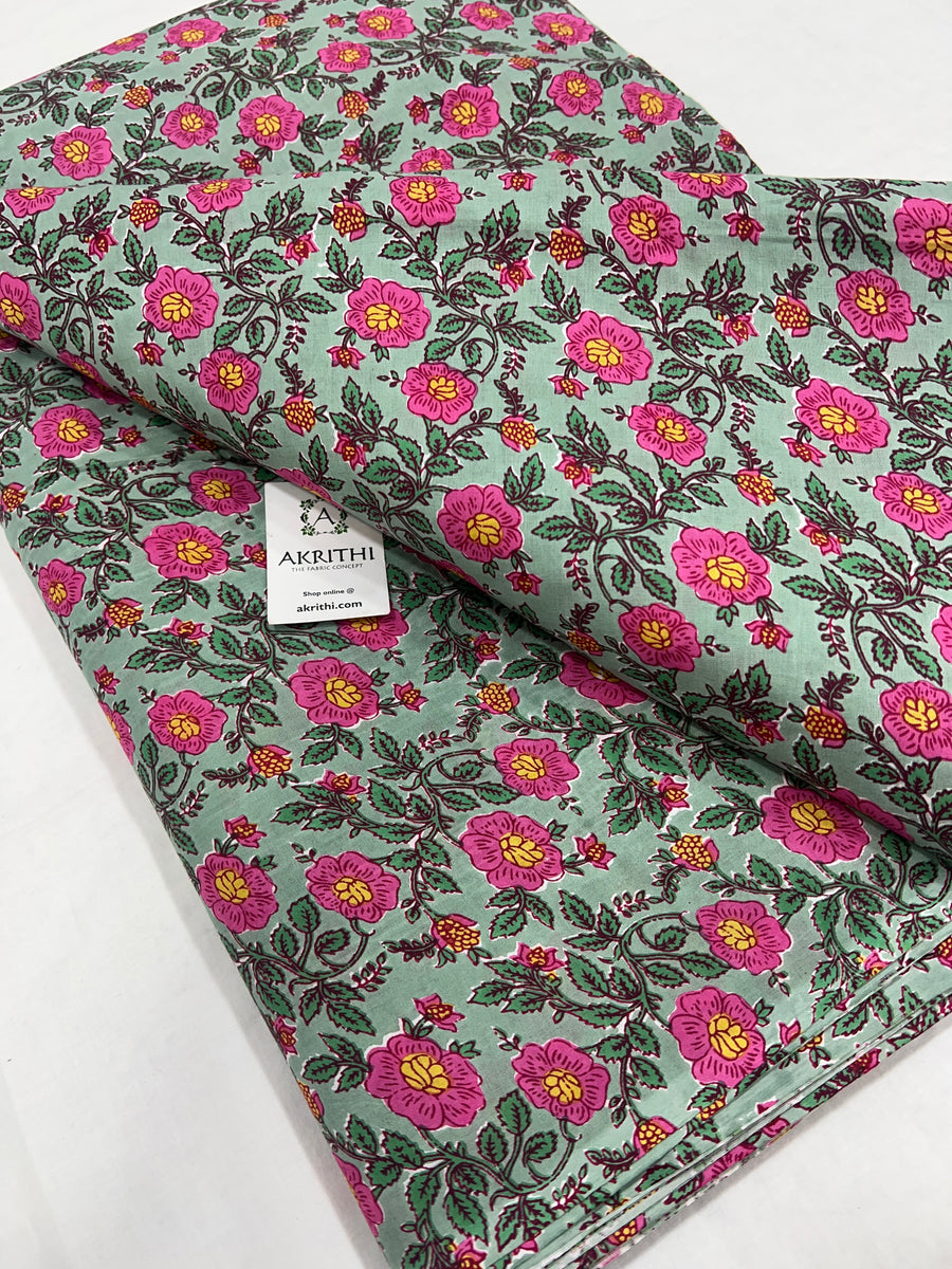 Printed pure cotton fabric