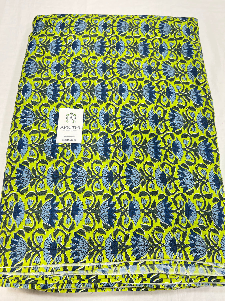 Printed pure cotton fabric