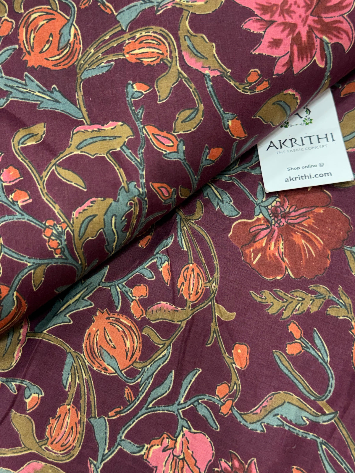 Printed pure cotton fabric