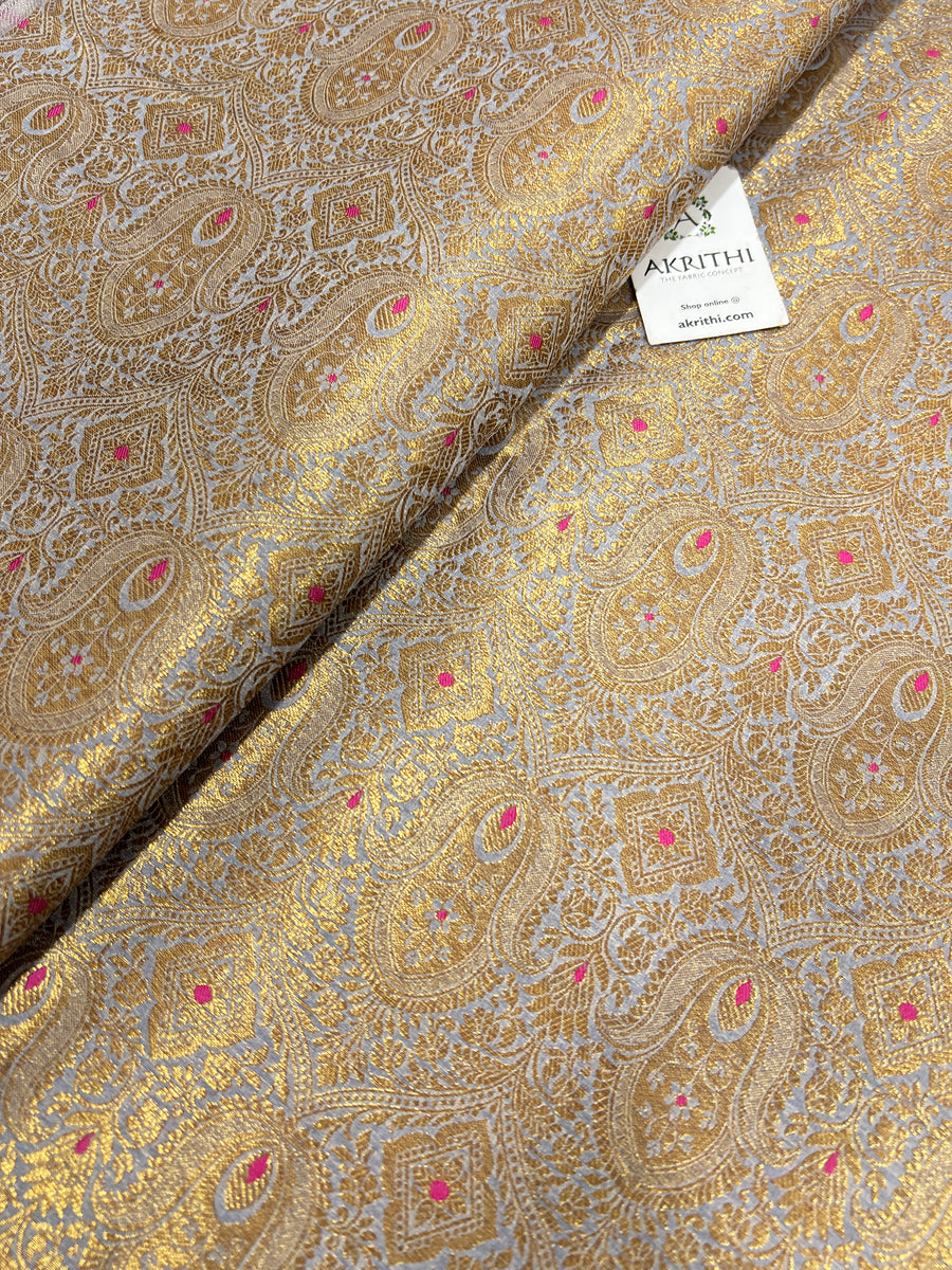 Pure Banarasi brocade fabric