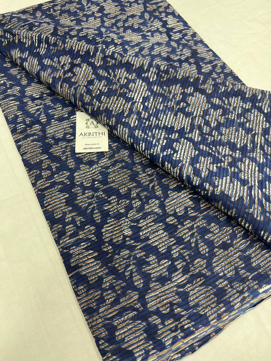 Hand block Printed pure cotton fabric