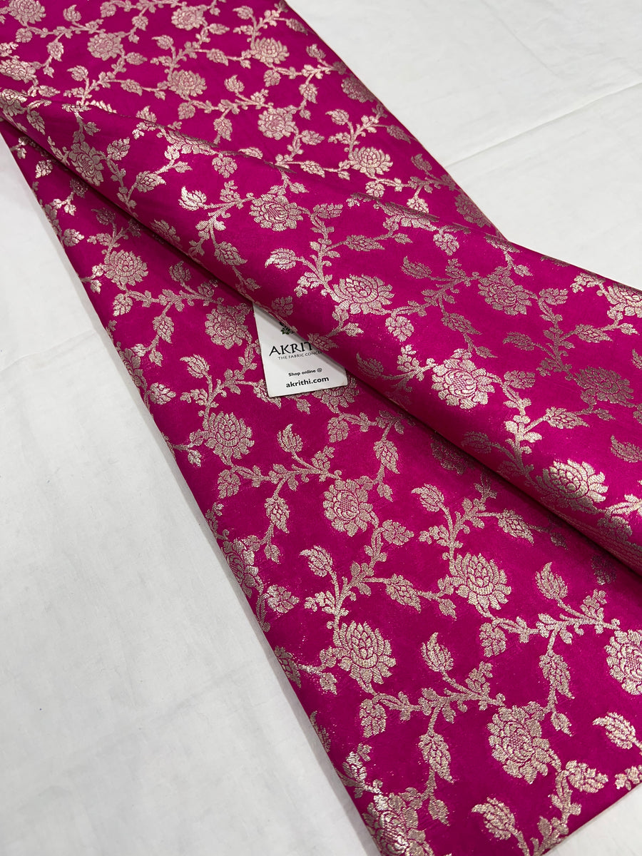 Pure Banarasi brocade fabric