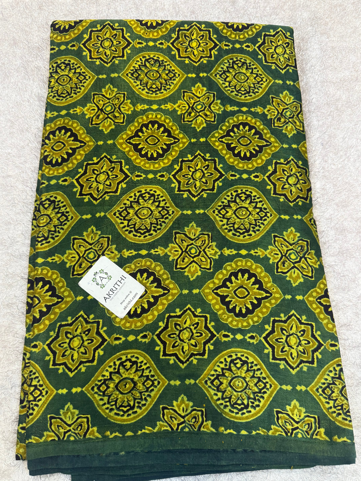 Ajrakh pure mashru silk fabric