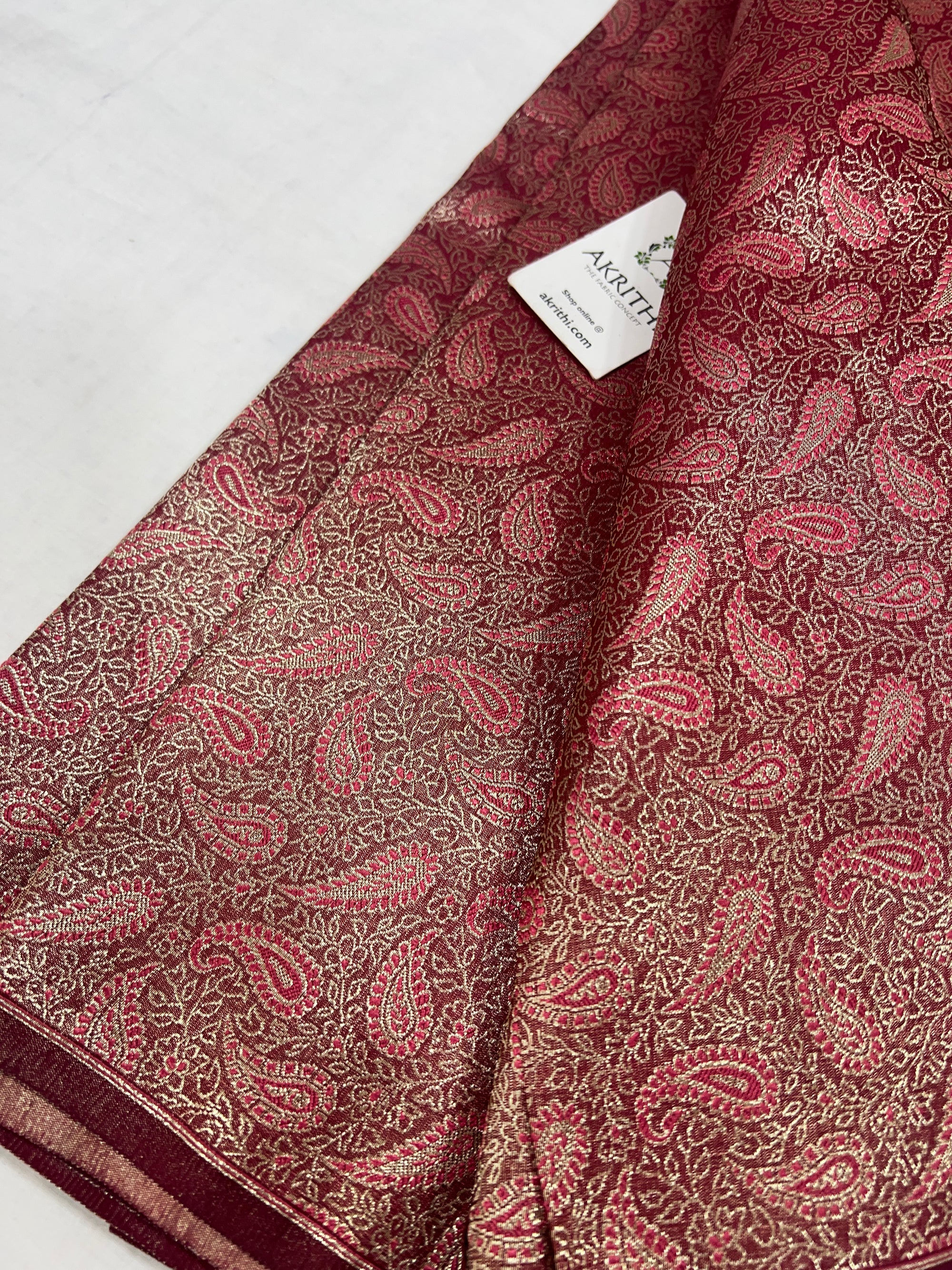 Pure Banarasi brocade fabric