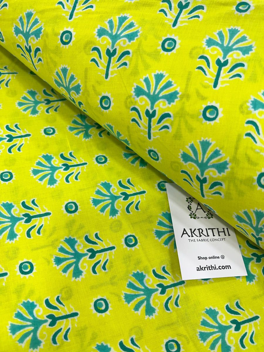 Printed pure cotton fabric