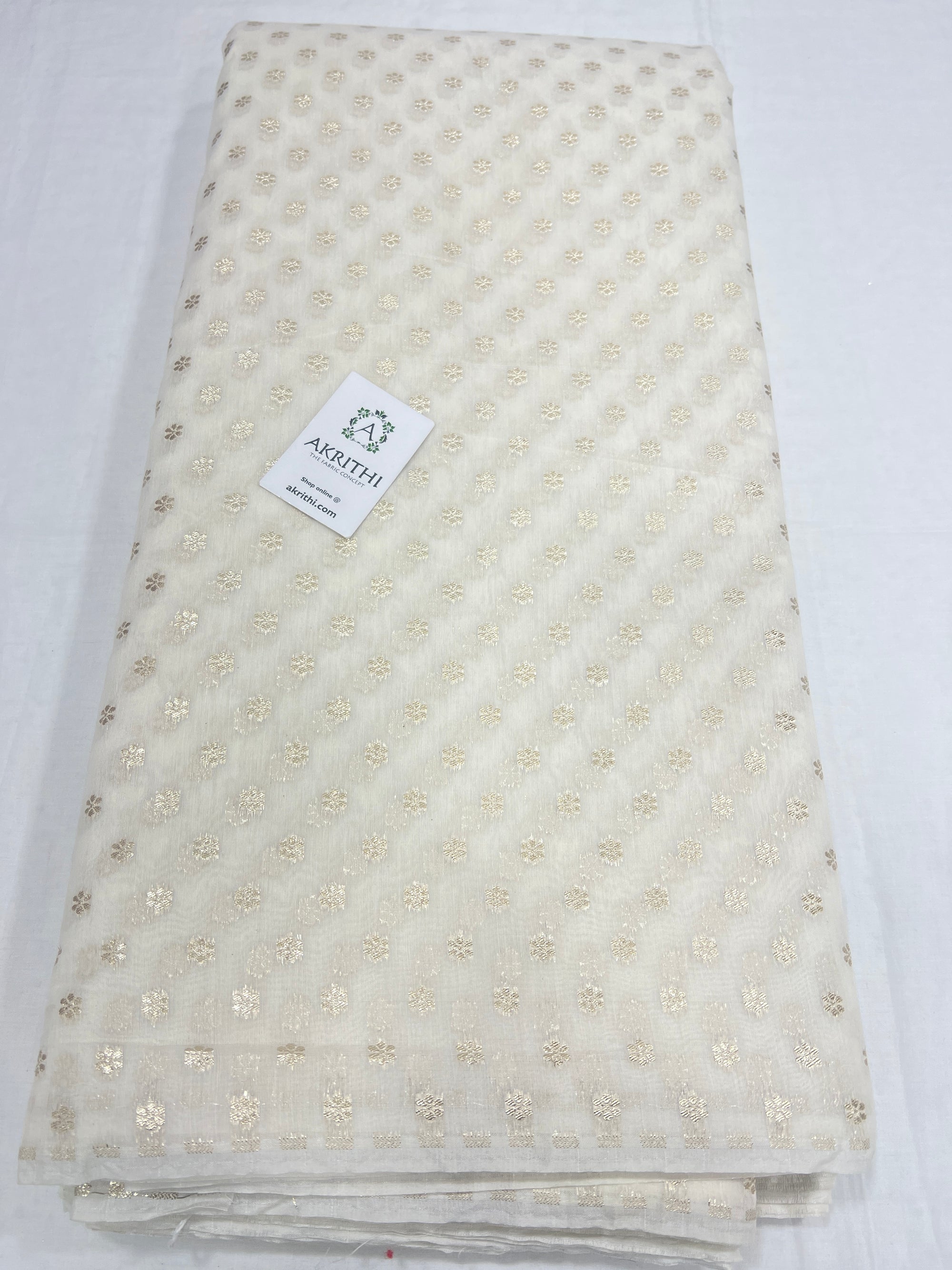 Dyeable banarasi Handloom chanderi lurex fabric