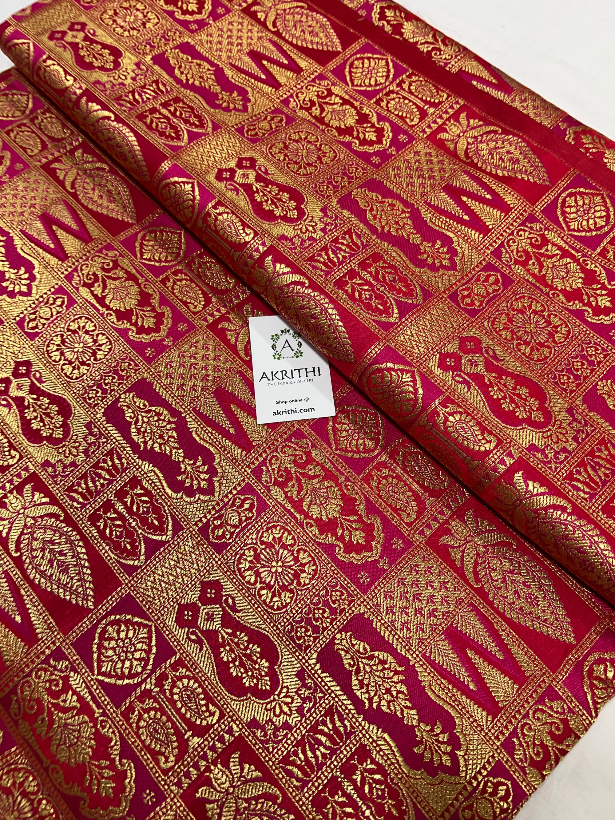 Pure Banarasi brocade fabric