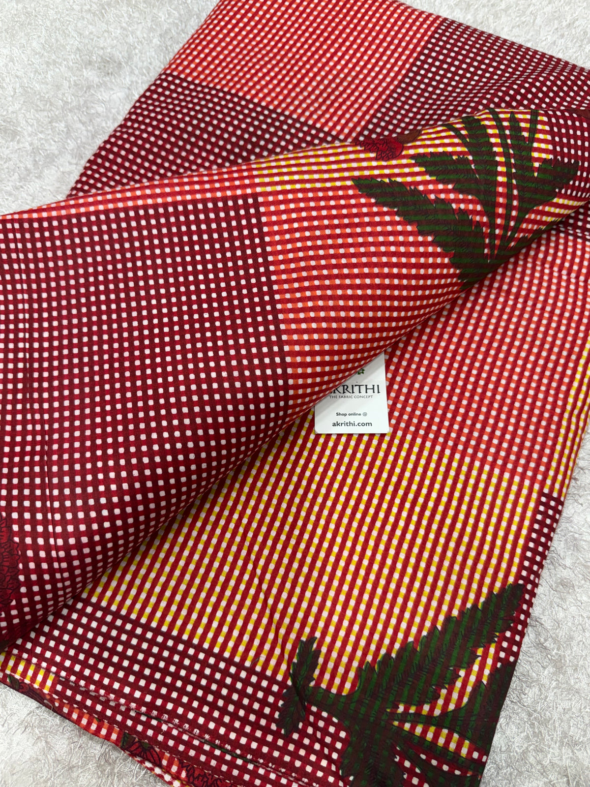 Printed pure cotton fabric