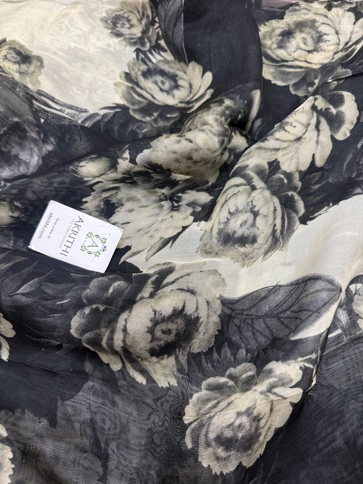 Printed viscose jute fabric