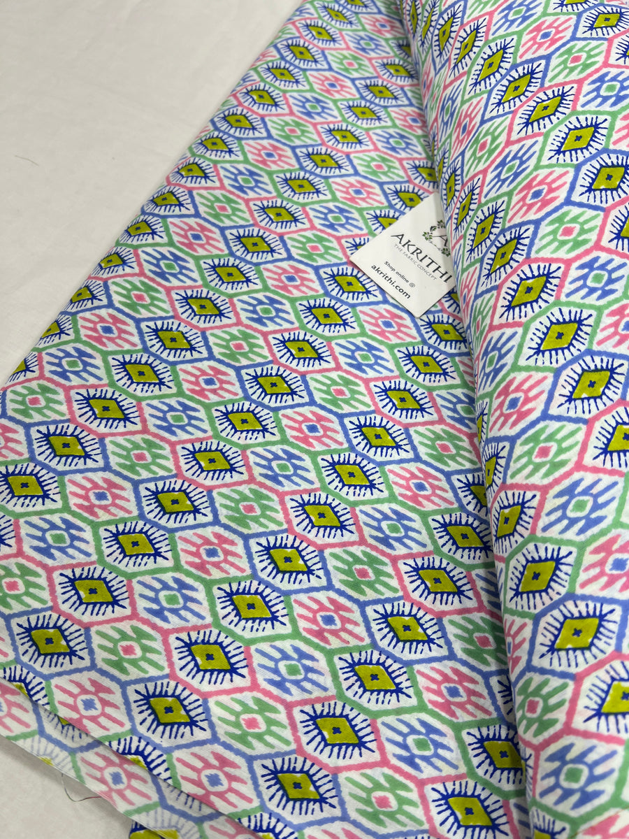 Printed pure cotton fabric