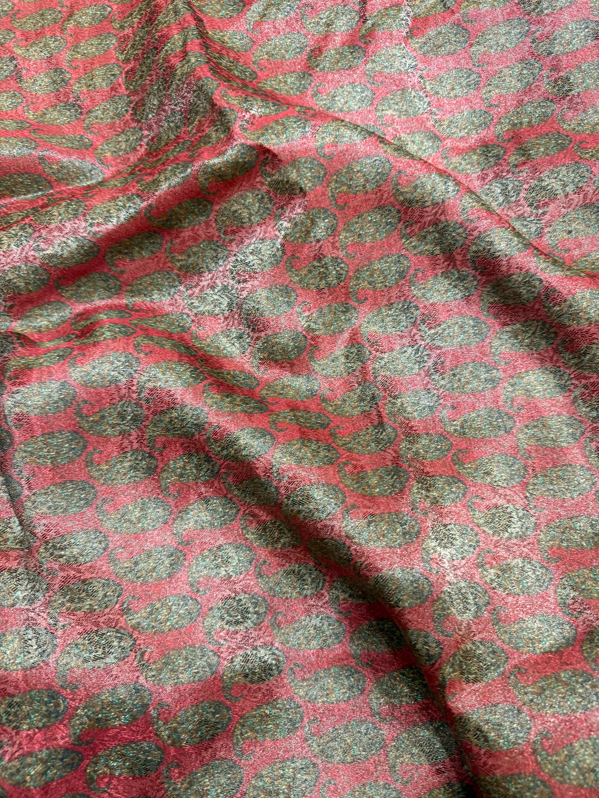 Printed pure tissue viscose muslin jacquard fabric