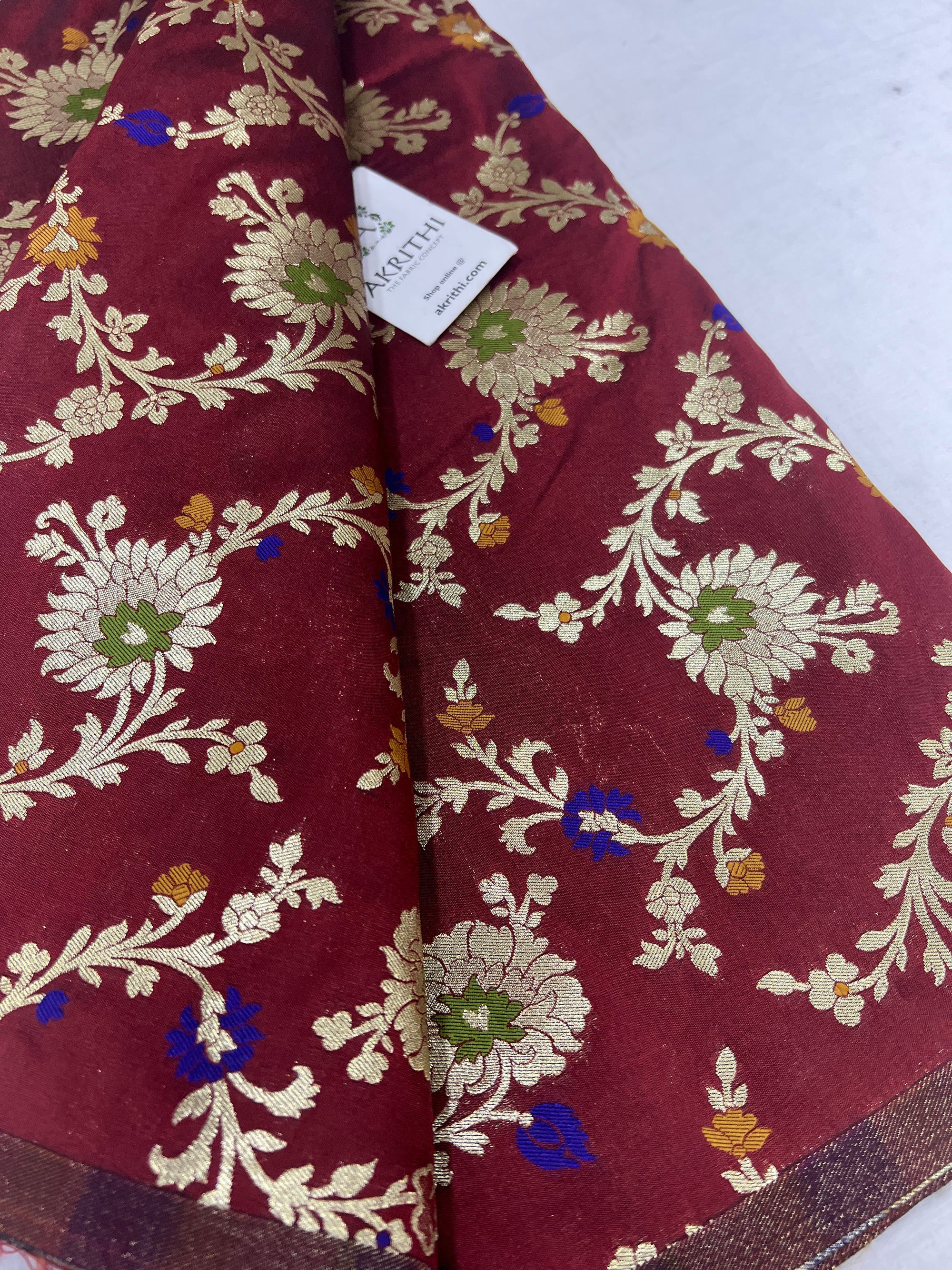 Pure Banarasi brocade fabric