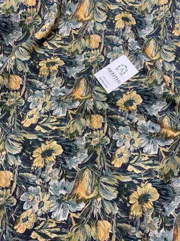 Printed pure lurex muslin fabric