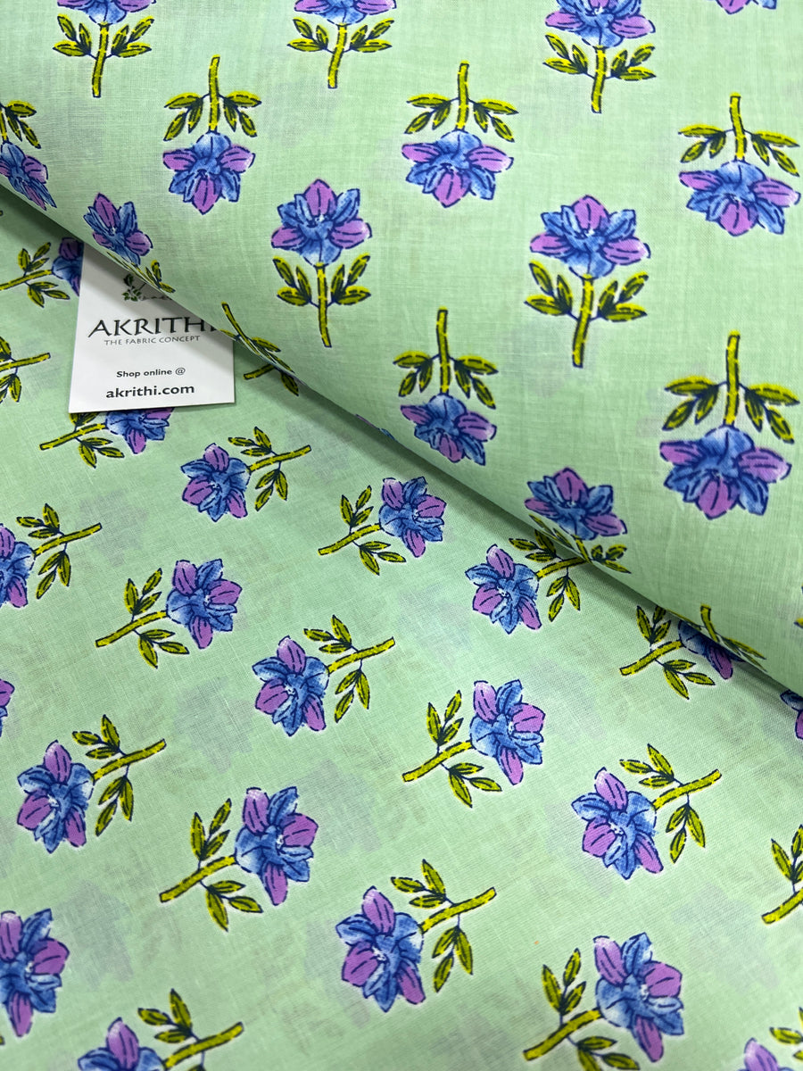 Printed pure cotton fabric