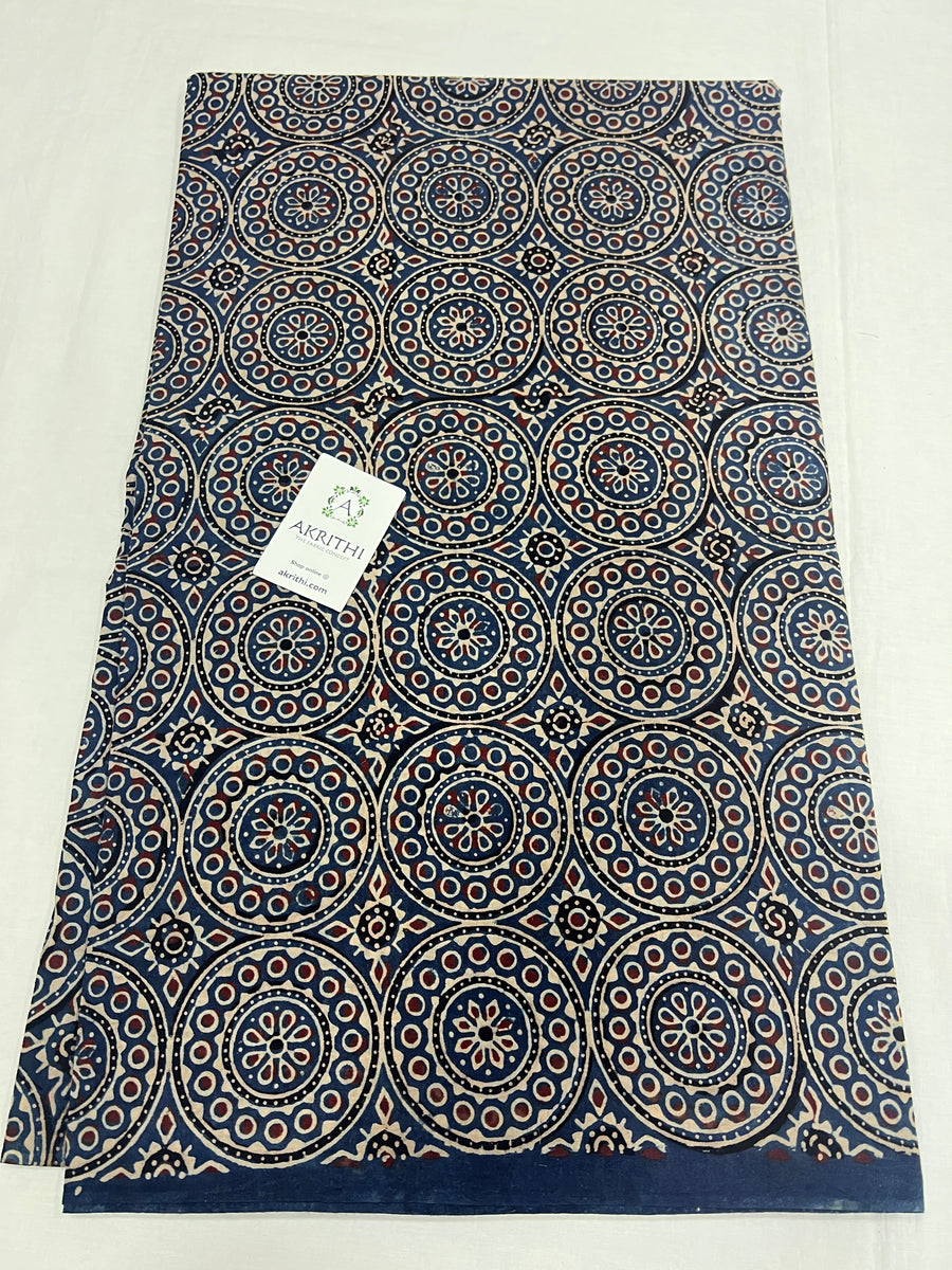 Ajrakh Printed pure cotton fabric