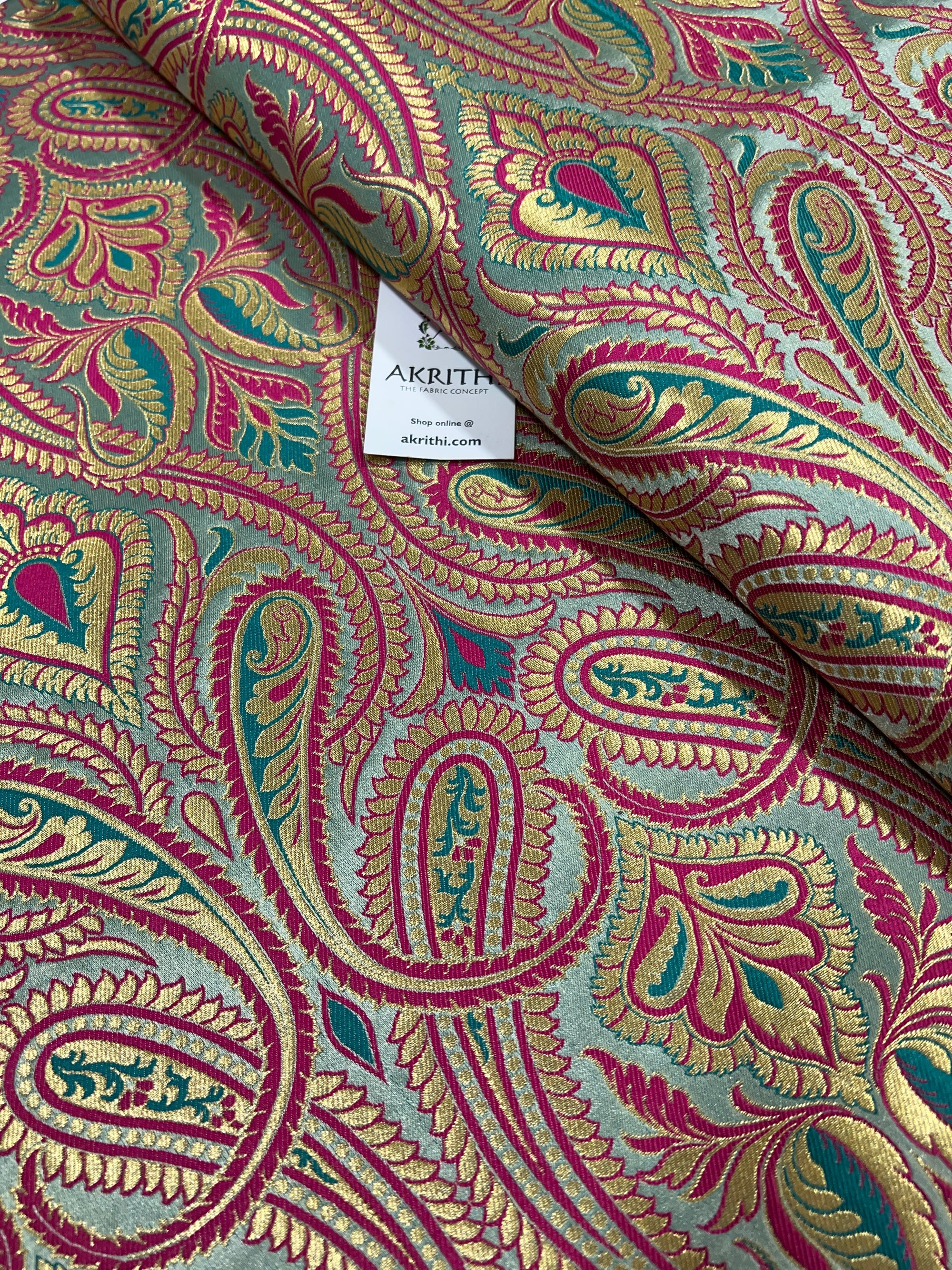 Pure Banarasi brocade fabric