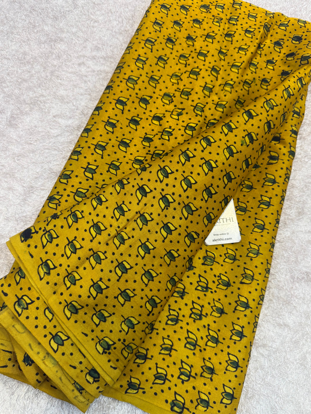 Ajrakh pure mashru silk fabric