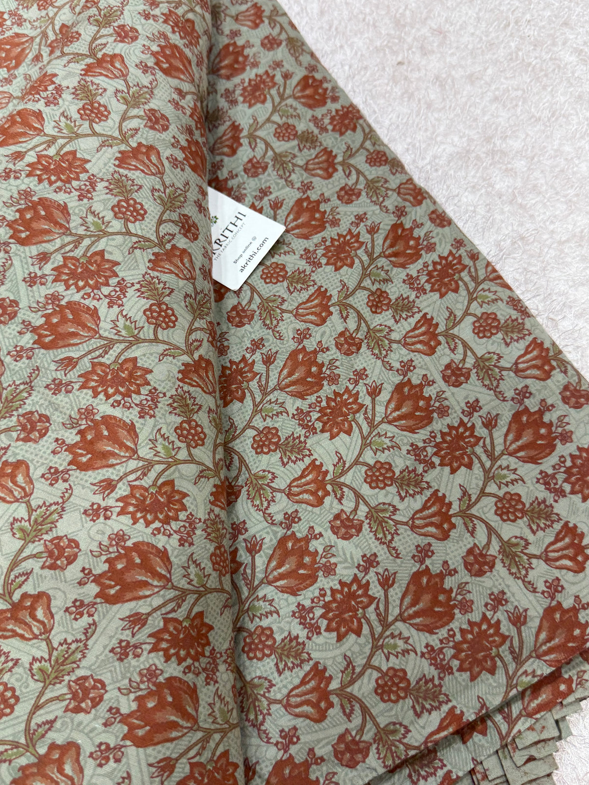 Printed pure cotton fabric