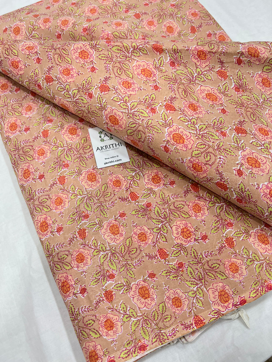 Printed pure cotton fabric