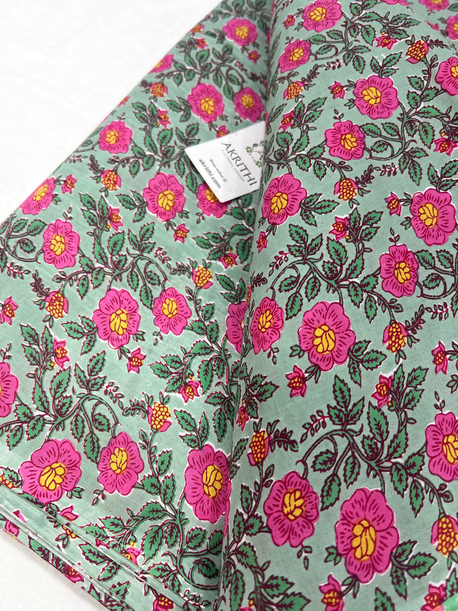 Printed pure cotton fabric