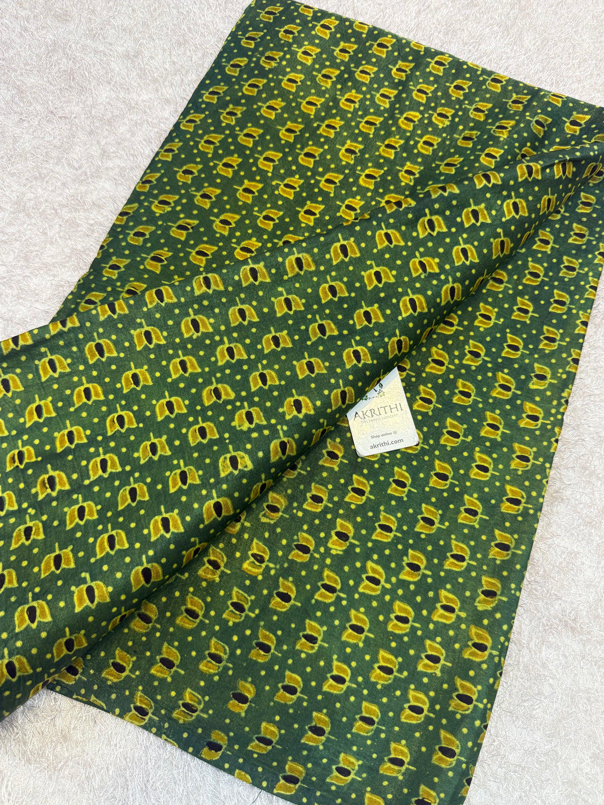 Ajrakh pure mashru silk fabric