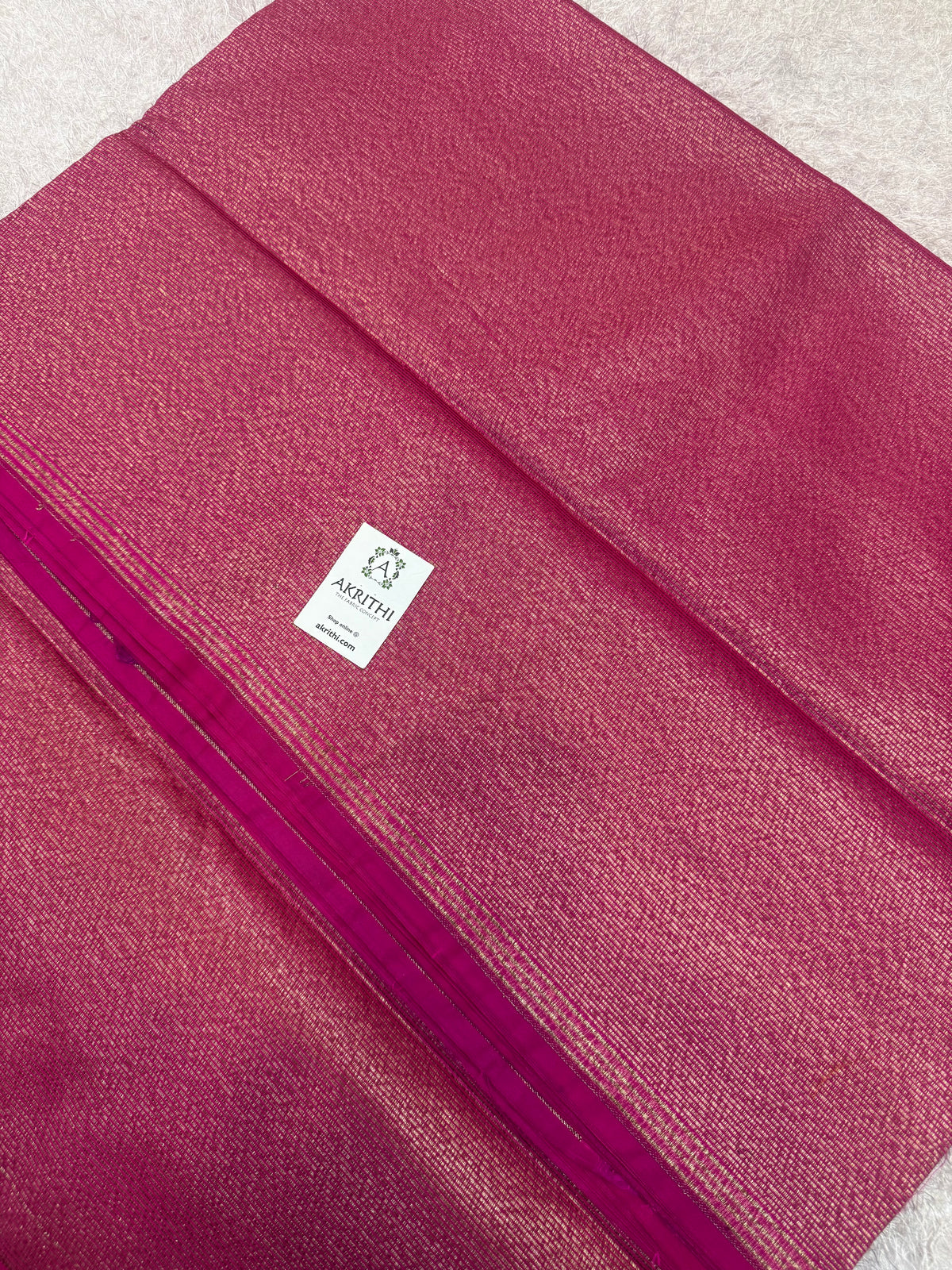 Pure Banarasi brocade striped antique zari fabric