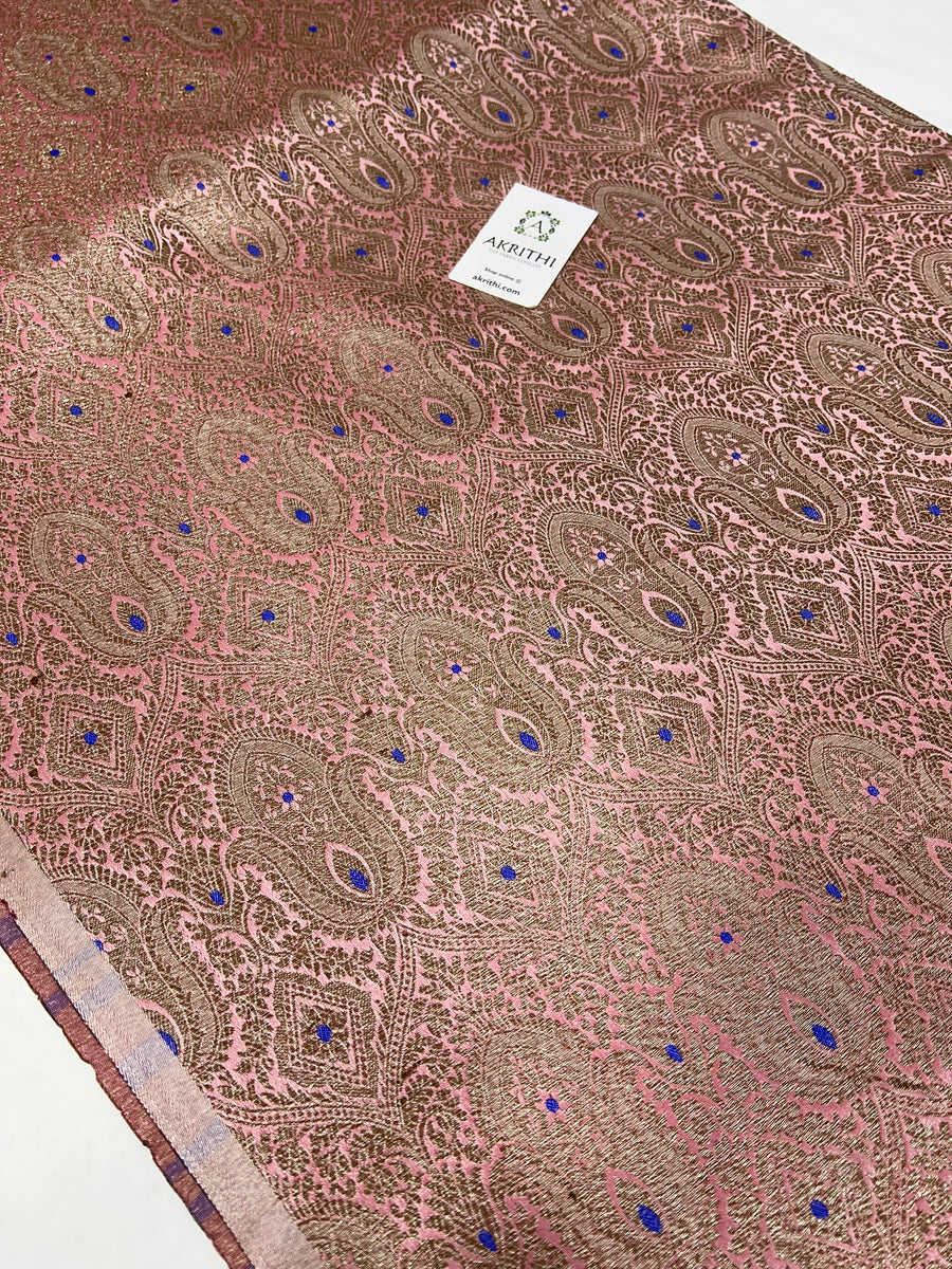 Banarasi brocade fabric antique zari